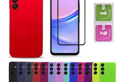Pelicula Vidro 3D Moto g14 G04 G24 g05 g15 G35 G55 G75 g54 g53 g22 Motorola + Capinha Aveludada Colorida Capa