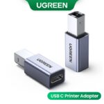 Adaptador Para Impressora UGREEN USB 2.0 Tipo C Base De Disco Rígido Fax Scanner De Transferência De Dados