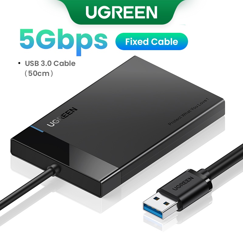 Gabinete De Disko Resistente Externo Usb 3.1 Para Sata Iii Ugreen (2.5 ")