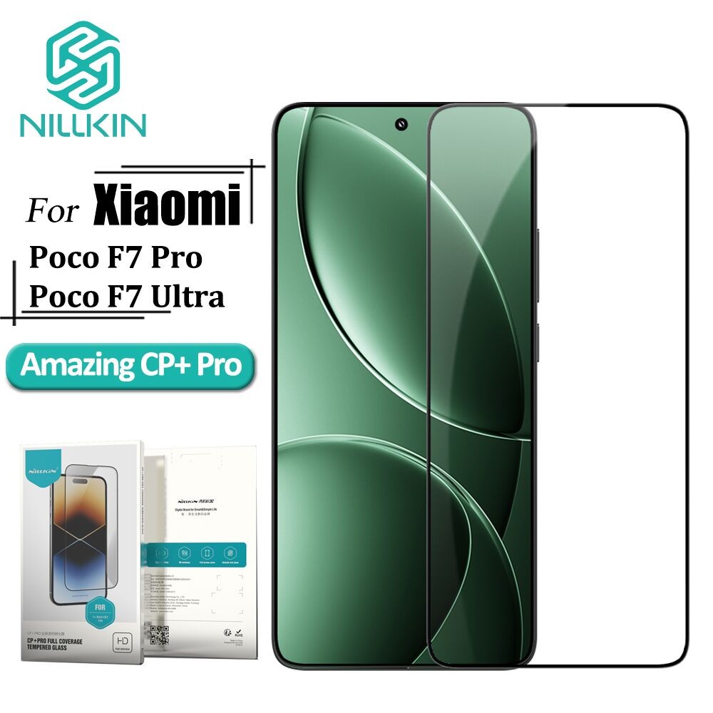 NILLKIN CP + Pro Vidro Temperado Para Poco F7 Pro / Poco F7 Ultra 9H Protetor De Tela Anti Explosão