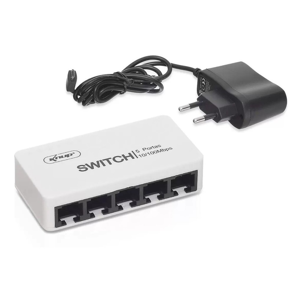 Switch DE Rede 5 Portas E 8 Portas 10/100 Mbps - Divisor De Rede KNUP