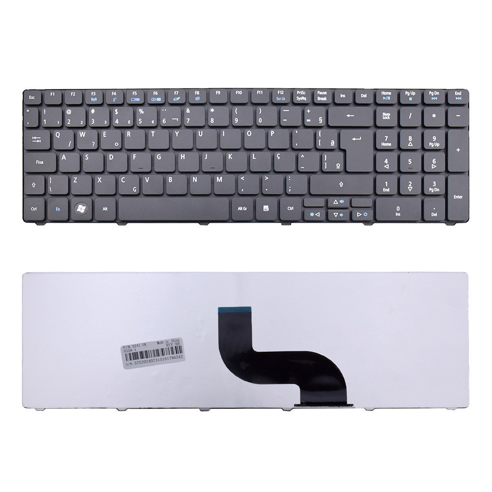 Teclado para Notebook Acer 5733Z 5736 5742 5750 5542 SN7105A | Preto ABNT2 - F3 WI-FI