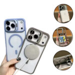 Capinha indução magnética magsafe + película proteção câmera para iphone 17 17Air 17Pro 17Promax