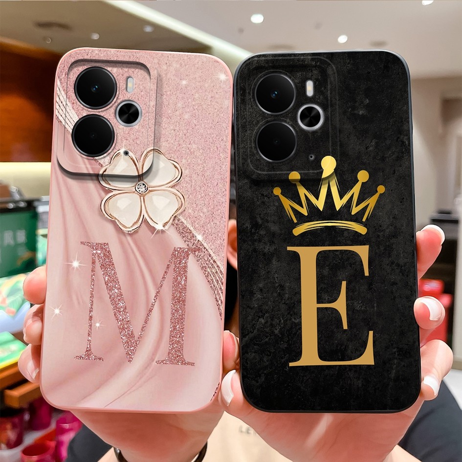 Invólucro Para Realme 14 14T 14X 5G Caso Estético Letras Bonitas Silicone Capa Protetora Realme14T Realme14X Pára-Choque