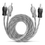 Cabo Rca 1 Metro Dupla Blindagem Injetado 4mm