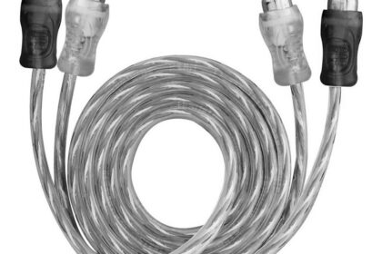 Cabo Rca 1 Metro Dupla Blindagem Injetado 4mm