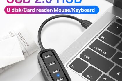 Vention Hub USB 2.0 De Alta Velocidade 4 Portas Adaptador Portátil OTG Splitter Para PC Teclado Do Computador Rato