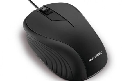 Mouse Emborrachado Preto com Fio Usb Multilaser - MO222