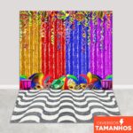 Fundo Fotográfico Carnaval Calçada Ipanema Em Tecido CNV-148