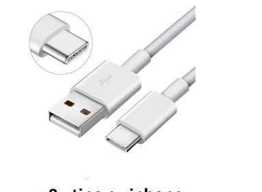 Cabo Carregador Dados USB iPhone Apple / V8 / Tipo C - 1 Metro