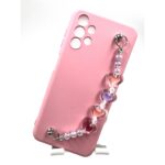 Capa Capinha Aveludada Anti-queda Impacto Para celular Samsung Galaxy A13 4G com pulseira ( CORAÇÃO G)