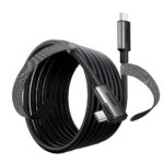 Cabo Angular Ugreen Usb C Cabo Link Headset 5 Metros Preto