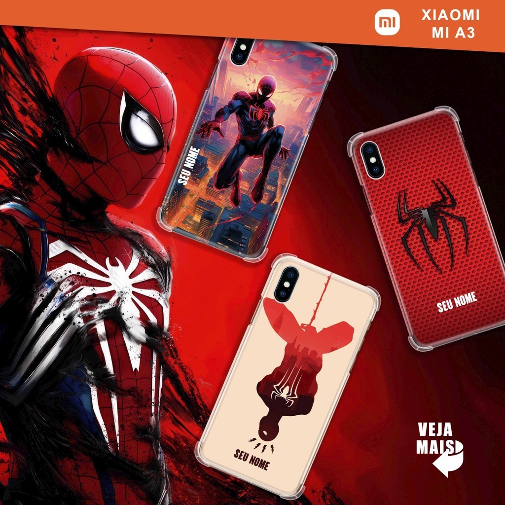 Capa Capinha - Xiaomi Mi A3 - Homem Aranha Personalizada