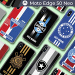 Capa Capinha - Motorola Moto Edge 50 Neo - Futebol Times do Brasil Personalizada com nome