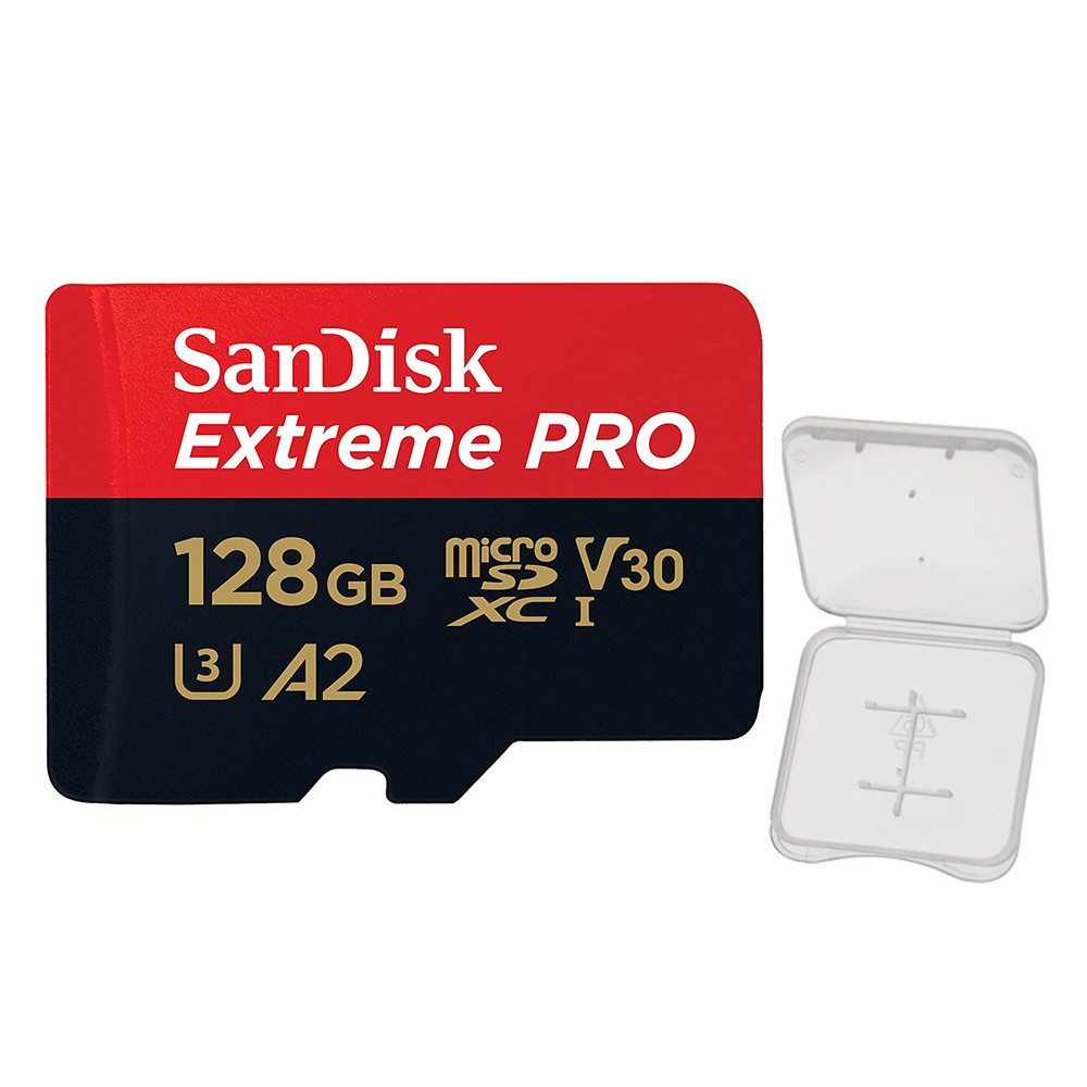 Cartão Memória Sandisk 128gb Micro Sd com Adaptador +Case