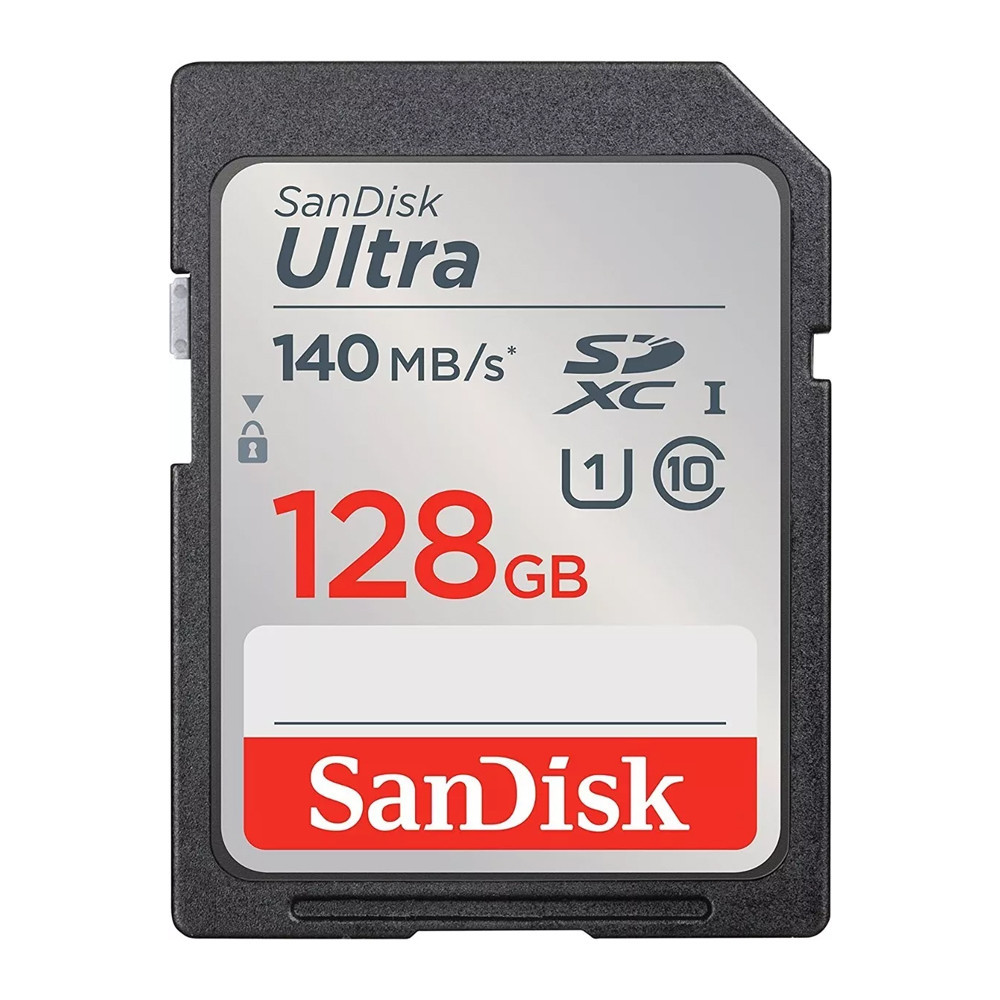 Cartão de Memória Sandisk 128gb Cartão Sd Ultra 140Mbs c10