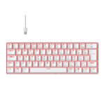 Teclado Mecânico Gamer Hyrax, 60%, Thunder, Switch Huano, Led Vermelho - ABNT2