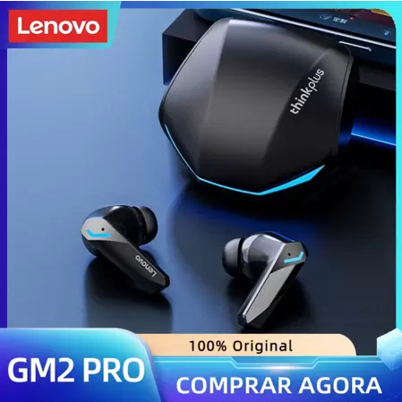 GM2 Pro Lenovo Live Pods Original Fone de Ouvido Bluetooth Gamer Sem fio