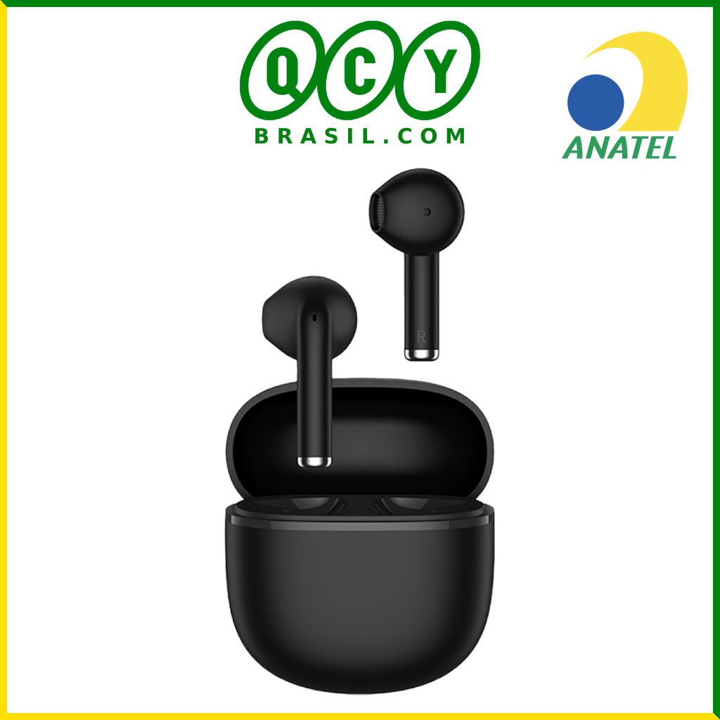 Fone de Ouvido QCY T29 Ailybuds Lite, Bluetooth 5.3, Proteção IPX4, 33h de Reprodução, Cancelamento ENC