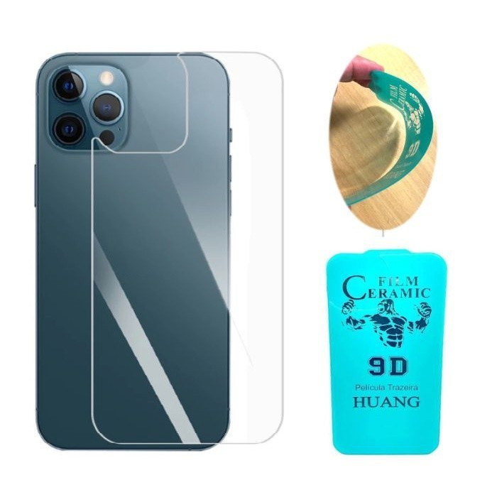 9D Película Traseira De Gel Hidrogel Cerâmica Flexível Compativel com iPhone 16 15 14 13 12 11 XR MAXPROPLUS