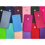 Kit - Capa Capinha Case + Película 3D - Mi 8 Lite Xiaomi Silicone Aveludado Protetora Colorido