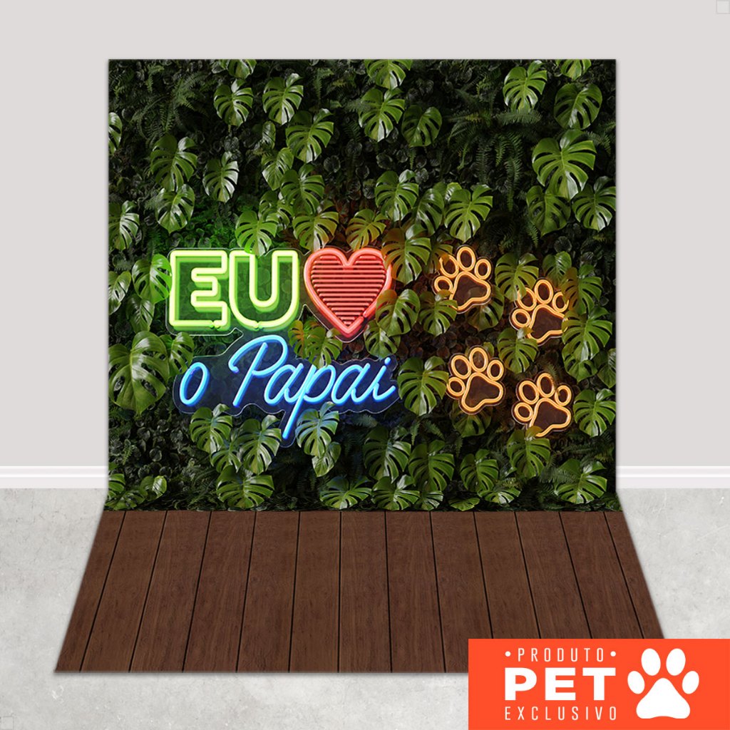 Fundo Fotográfico Pet Dia dos Pais Cenário Em Tecido Sublimado 1,20x1,70m - PET-136