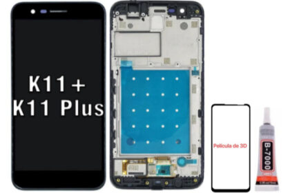 Frontal Tela Lcd Touch Display LG K11Plus K11+ X410 X410BCW Com Aro A Pronta Entrega