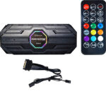 Controladora ARGB Para Fans Cooler 6 Pinos 12v Suporta até 10 Fans ARGB Controle Remoto + Cabos