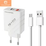 H'maston Y41 48W QC 3.0 PD USB-C 9A Fonte Tomada Rápida Carregar Celular USB Tipo-c Cabo V8