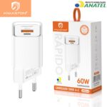 H'maston LR23-4 Carregador Turbo Celular Tipo-c PD 30w Usb-C Qc4.0 Original