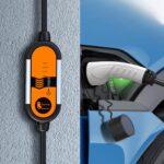 Carregador EV portátil 10A 3.5KW TYPE2 Cabo IEC62196-2 Carregador para veículos eléctricos para uso doméstico e exterior