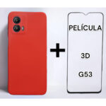 Kit CAPA CAPINHA CASE MOTO G53 + Pelicula 3D