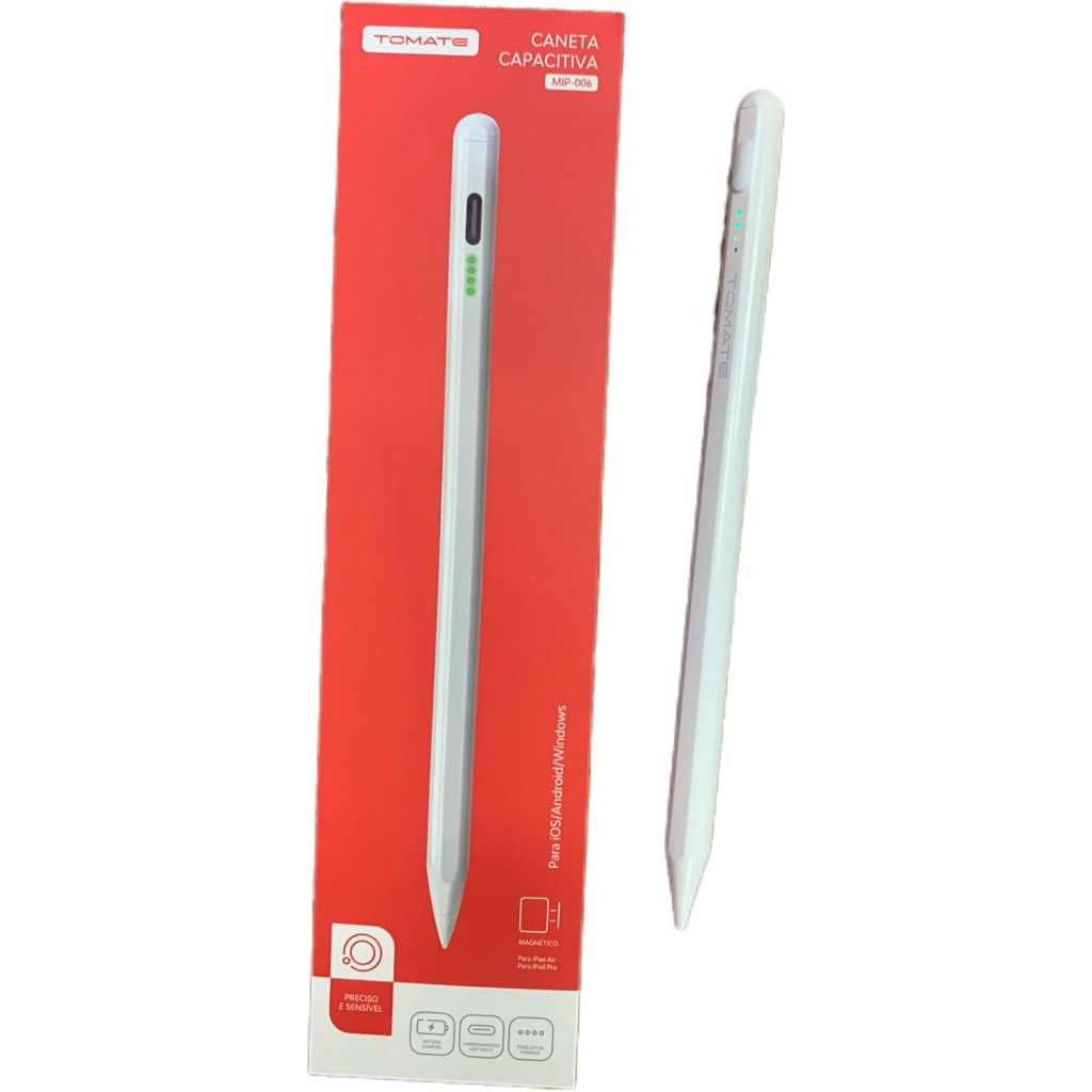 Caneta touch de ponta fina stylus de alta precisão universal recarregável Mip006