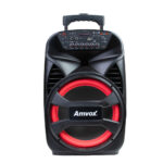 Caixa de Som Amplificada Amvox 480 Viper II Alto Falante 12 Polegadas 480W Bluetooth Bivolt