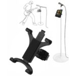 Suporte de iPad Tablet 7 a 10 Polegadas para Pedestal de Microfone Músicos Banda Igreja