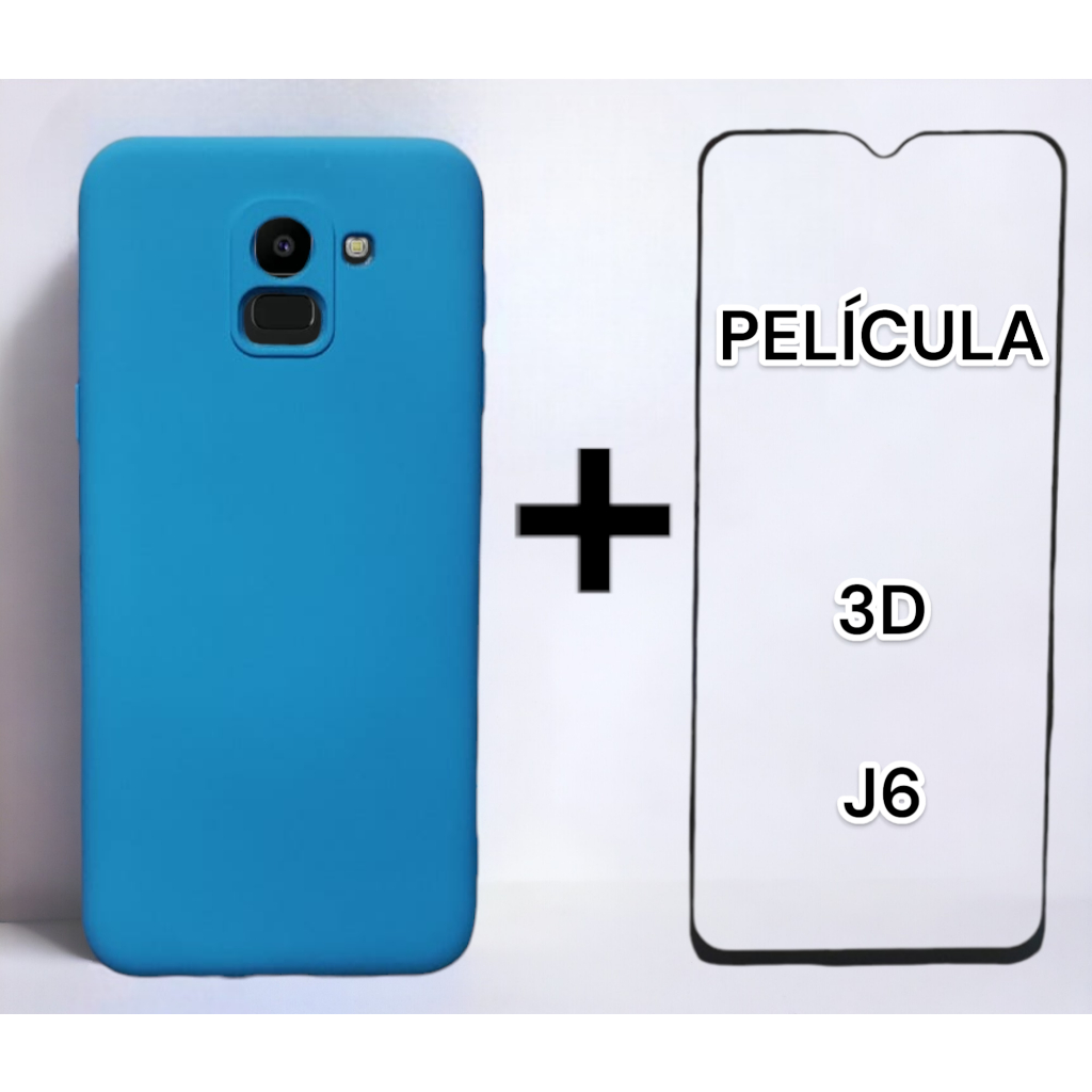 Kit capa capinha case Samsung GALAXY J6 + Pelicula 3D