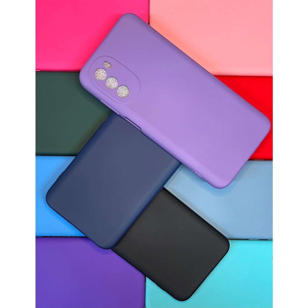 Kit capa + pelicula de vidro 3D Motorola Moto G52 / G82 Ou apenas capinha de silicone Aveludado
