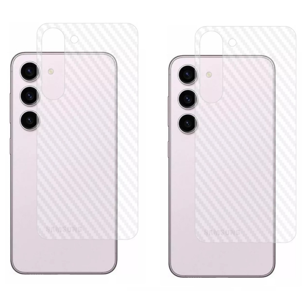 2x Películas Fibra de Carbono Traseira para o celular Samsung Galaxy A55