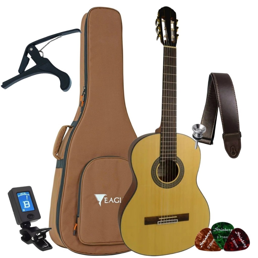 Kit Violão Eagle Dh69 Classico Nylon Pro Series + Acessórios