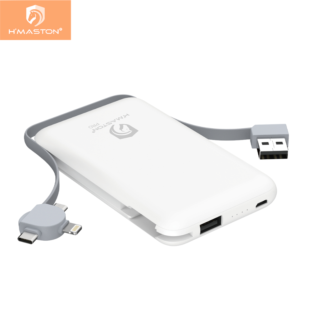 H'maston YD-23 Carregador Portátil Power Bank 5000mah com 4 Saídas v8 iphone e type-c