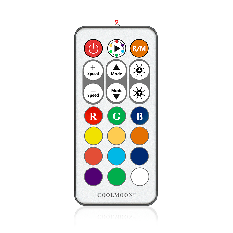 Controle Remoto Para Controladoras ARGB Coolmoon + Pilha