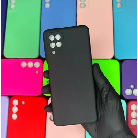 Kit Capa Aveludada + Película 3D ou Somente 1 Capa Samsung Galaxy A12 / M12 Case Silicone