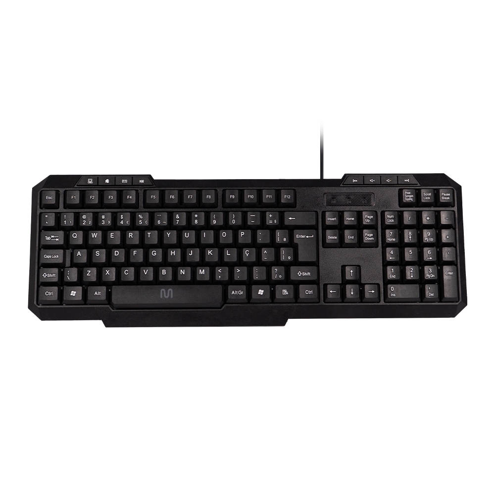 Teclado Com Fio TM100 Resistente a Líquidos Cabo de 1,3m Conexão USB Multi (Multilaser) - TC206