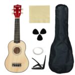 Violão infantil para aprendizado de 23 polegadas Violão acústico Mini violão Instrumento musical artesanal para crianças