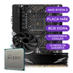 Kit Upgrade Gamer, Processador AMD Ryzen 5 5600GT, AM4, 8GB DDR4