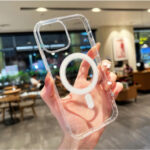 Capa Capinha Magnética Space Transparente Anti Impacto TPU Case Apple IPhone 11 12 13 14 15 16 Pro Max
