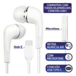 Fone de ouvido Tipo C Original Com Microfone S20 FE S21 Plus S21+ S22 Ultra S23 ultra S24 A34 A53