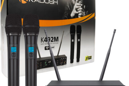 Microfone Sem Fio Duplo Kadosh K492M Uhf Profissional