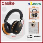 Basike headphone Bluetooth Estéreo Sem Fio 5.3 Hifi Dobrável Esporte Headset FON002