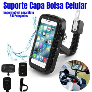 Suporte Capa Bolsa Celular Impermeável para Moto 5.5 Polegadas PROMOÇÃO